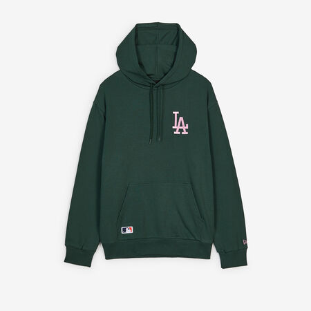 NEW ERA HOODIE LA DODGERS GREEN/PINK MEN