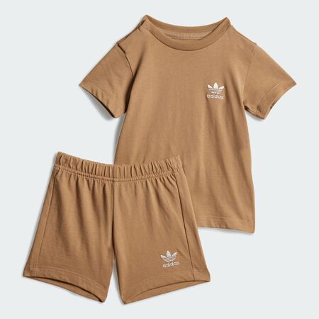 ADIDAS ORIGINALS Ensemble short et t-shirt Enfants Cardboard CADET