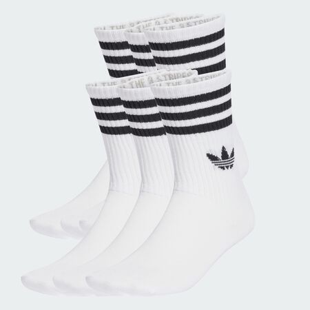 ADIDAS ORIGINALS Chaussettes 3 bandes (6 paires) White MIXTE
