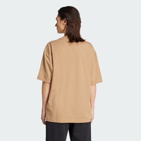 ADIDAS ORIGINALS T-shirt oversize Essentials Linear Beige FEMME