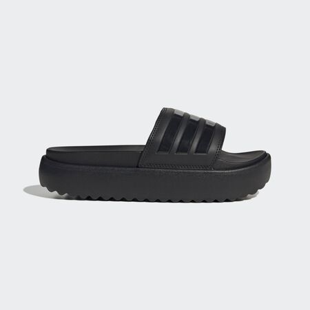 Adilette Platform Slides : Core Black / Core Black / Core Black
