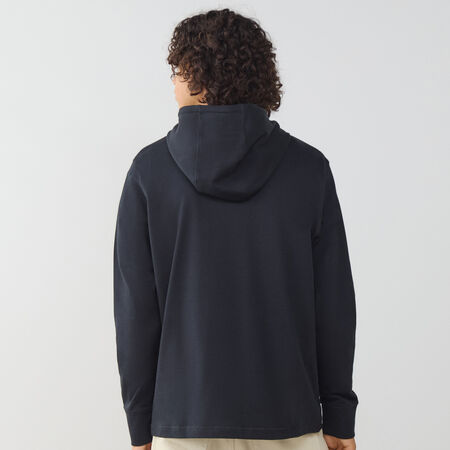NIKE HOODIE CLUB KNIT NOIR/BLANC HOMME