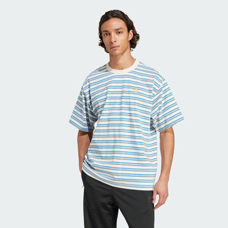 ADIDAS ORIGINALS adidas Originals Stripe Tee Multicolor / Blanch Cargo / Hazy Orange MEN