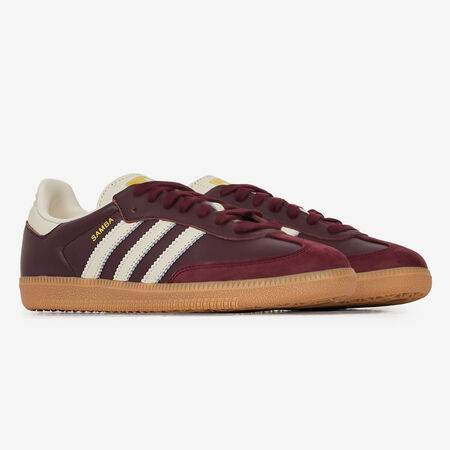 ADIDAS ORIGINALS samba SAMBA OG BURGUNDY/BEIGE WOMEN