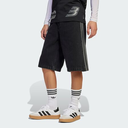 ADIDAS ORIGINALS Adicolor Denim Firebird Shorts True Black Denim MEN