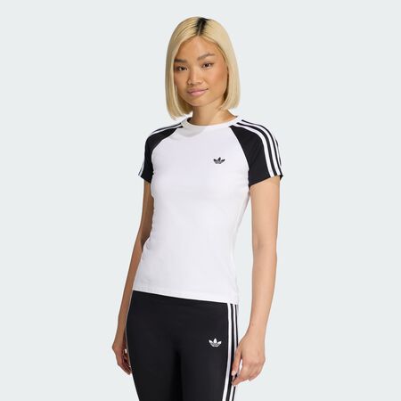 ADIDAS ORIGINALS T-SHIRT SST White / Black / White FEMME