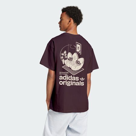 ADIDAS ORIGINALS ADIDAS SOFA GRAPHIC TEE Maroon MEN