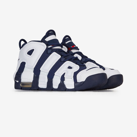 NIKE AIR MORE UPTEMPO WHITE/NAVY BLUE JUNIOR