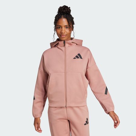 ADIDAS ORIGINALS Veste à capuche entièrement zippée adidas Z.N.E. Warm Clay FEMME