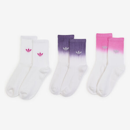 ADIDAS ORIGINALS CHAUSSETTES X3 CREW OMBRE WHITE/PINK UNISEX