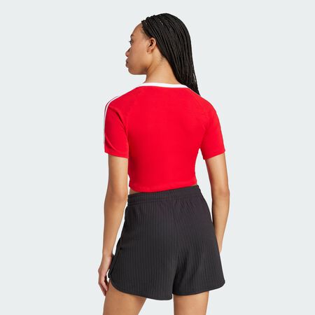 ADIDAS ORIGINALS T-shirt 3 bandes Baby Better Scarlet / White FEMME