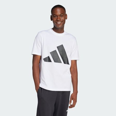 T-shirt grand logo Essentials : White / Black