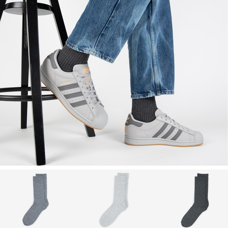 COURIR PACK CHAUSSETTES X3 CREW COURIR GREY UNISEX