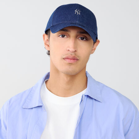 NEW ERA 9FORTY NY DENIM METAL LOGO BLUE MEN