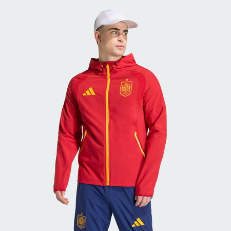 ADIDAS PERFORMANCE Veste coupe-vent zippée Espagne Tiro Travel Team Power Red 2 HOMME
