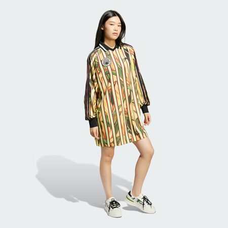 ADIDAS ORIGINALS adidas X FARM Premium Dress Semi Spark / Pulse Lime / Shadow Red WOMEN