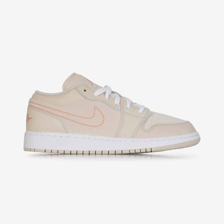 JORDAN AIR JORDAN 1 LOW BEIGE/ROUGE JUNIOR