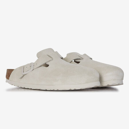 BIRKENSTOCK boston BOSTON SUEDE ANTIQUE WHITE WHITE WOMEN