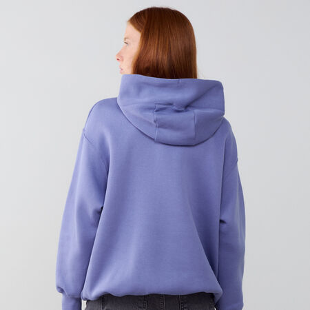 NIKE HOODIE PHOENIX LONG OVERSIZED BLEU/BEIGE FEMME