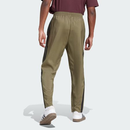 ADIDAS ORIGINALS Essentials 3-Stripes Stanford Pants Open Hem Olive Strata / Black MEN