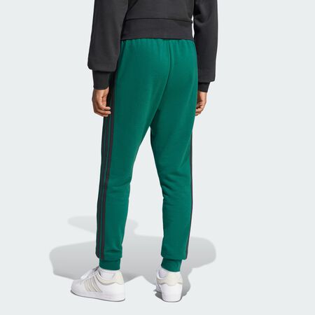 ADIDAS ORIGINALS Essential 3-Stripes French Terry Pants Collegiate Green / Black MEN