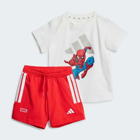ADIDAS SPORTSWEAR ENSEMBLE T-SHIRT ADIDAS MARVEL SPIDER-MAN White / Grey Two CADET