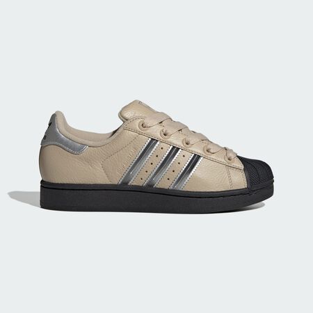 ADIDAS ORIGINALS superstar Superstar II Shoes Stone Khaki / Silver Metallic / Core Black WOMEN