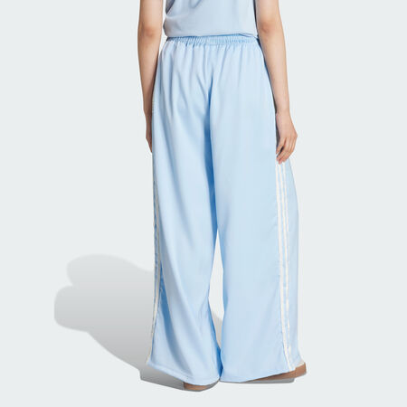 ADIDAS ORIGINALS Pantalon large en satin à volants 3 bandes adidas Originals Clear Sky FEMME