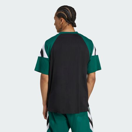 ADIDAS ORIGINALS T-shirt lignes de coutures Archive Black / Collegiate Green HOMME