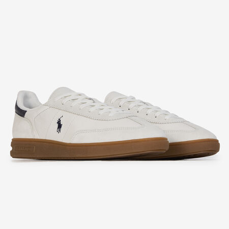 POLO RALPH LAUREN BEDFORD LEATHER WHITE/NAVY BLUE MEN