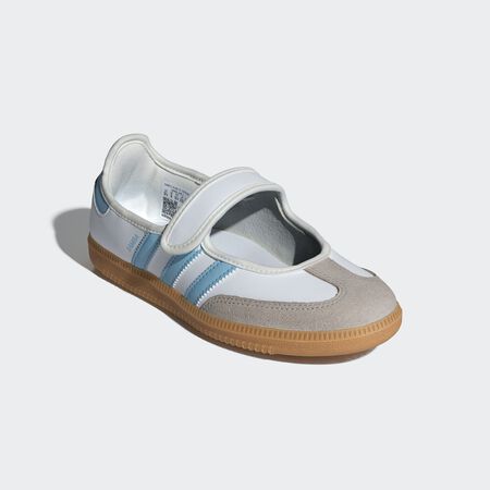 ADIDAS ORIGINALS samba SAMBA JANE BLANC/BLEU JUNIOR