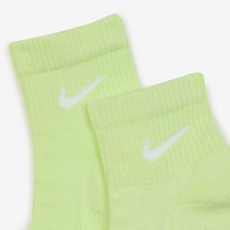 NIKE CHAUSSETTES X3 EVERYDAY MID YELLOW/ROSE MEN