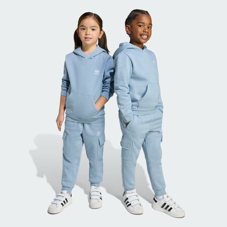 Ensemble à capuche cargo enfants : Tactile Blue