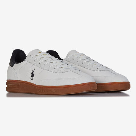 POLO RALPH LAUREN BEDFORD LEATHER WHITE/BLACK MEN