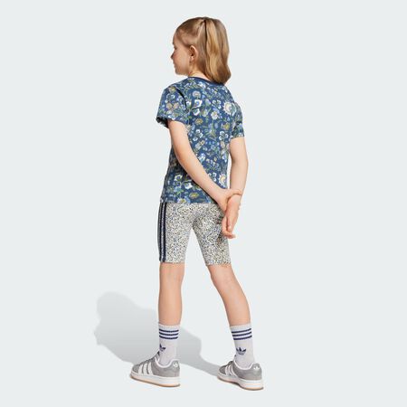 ADIDAS ORIGINALS Ensemble t-shirt court adidas Originals x Liberty London Enfants Night Indigo / Multicolor CADET