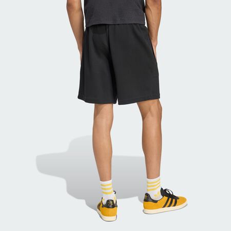 ADIDAS ORIGINALS Essentials Trefoil Waffle Shorts Black / White MEN