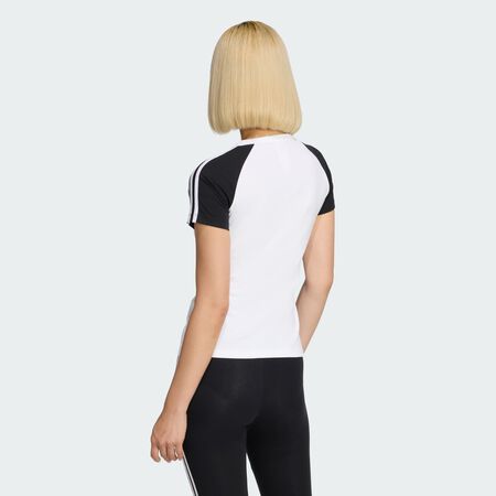 ADIDAS ORIGINALS T-SHIRT SST White / Black / White FEMME