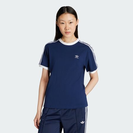 T-shirt 3 bandes : Night Indigo / White