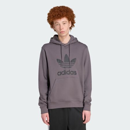 ADIDAS ORIGINALS Sweat-shirt à capuche Adicolor Classics Trèfle Grey Strata HOMME