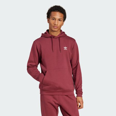 ADIDAS ORIGINALS HOODIE ESSENTIAL TREFOIL BORDEAUX/BLANC HOMME