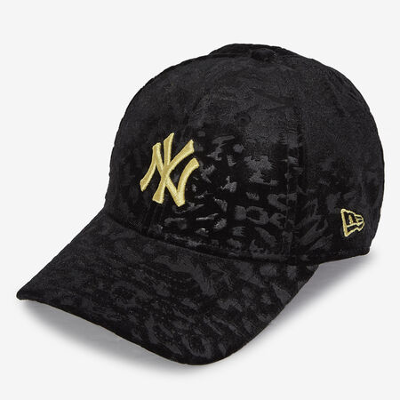 NEW ERA 9FORTY WOMEN NY LEO VELOUR NOIR FEMME