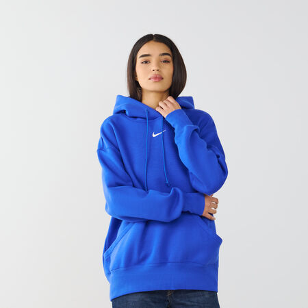 HOODIE PHOENIX LONG OVERSIZED : BLEU/BLANC