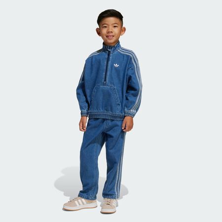 ADIDAS ORIGINALS Ensemble haut ras-du-cou Denim Enfants Medium Blue Denim CADET
