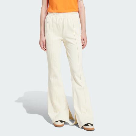 ADIDAS ORIGINALS Pantalon de survêtement évasé Firebird 3 bandes Cream White FEMME