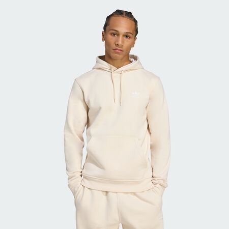 HOODIE ESSENTIAL TREFOIL : BEIGE/WHITE