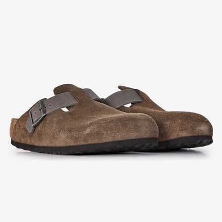 BIRKENSTOCK boston BOSTON SUEDE MIX CONCRETE GRAY GREY MEN