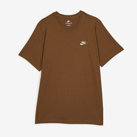 NIKE TEE SHIRT CLUB MARRON/BLANC HOMME