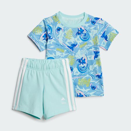 ADIDAS SPORTSWEAR ADIDAS DISNEY LILO & STITCH T-SHIRT SET Semi Flash Aqua / Multicolor TODDLERS