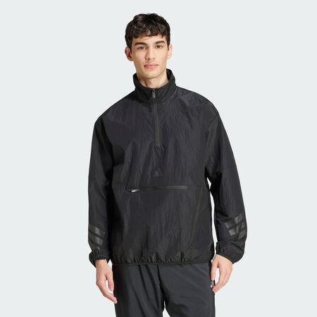 ADIDAS SPORTSWEAR Sweat-shirt toile demi-zip 3 bandes Future Icons Black HOMME