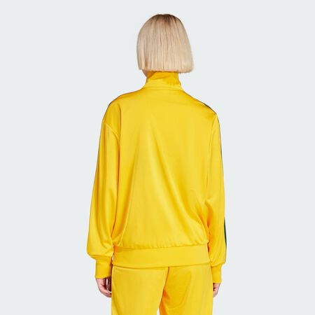 ADIDAS ORIGINALS Veste de survêtement ample Adicolor Classic Firebird Crew Yellow / Collegiate Green FEMME
